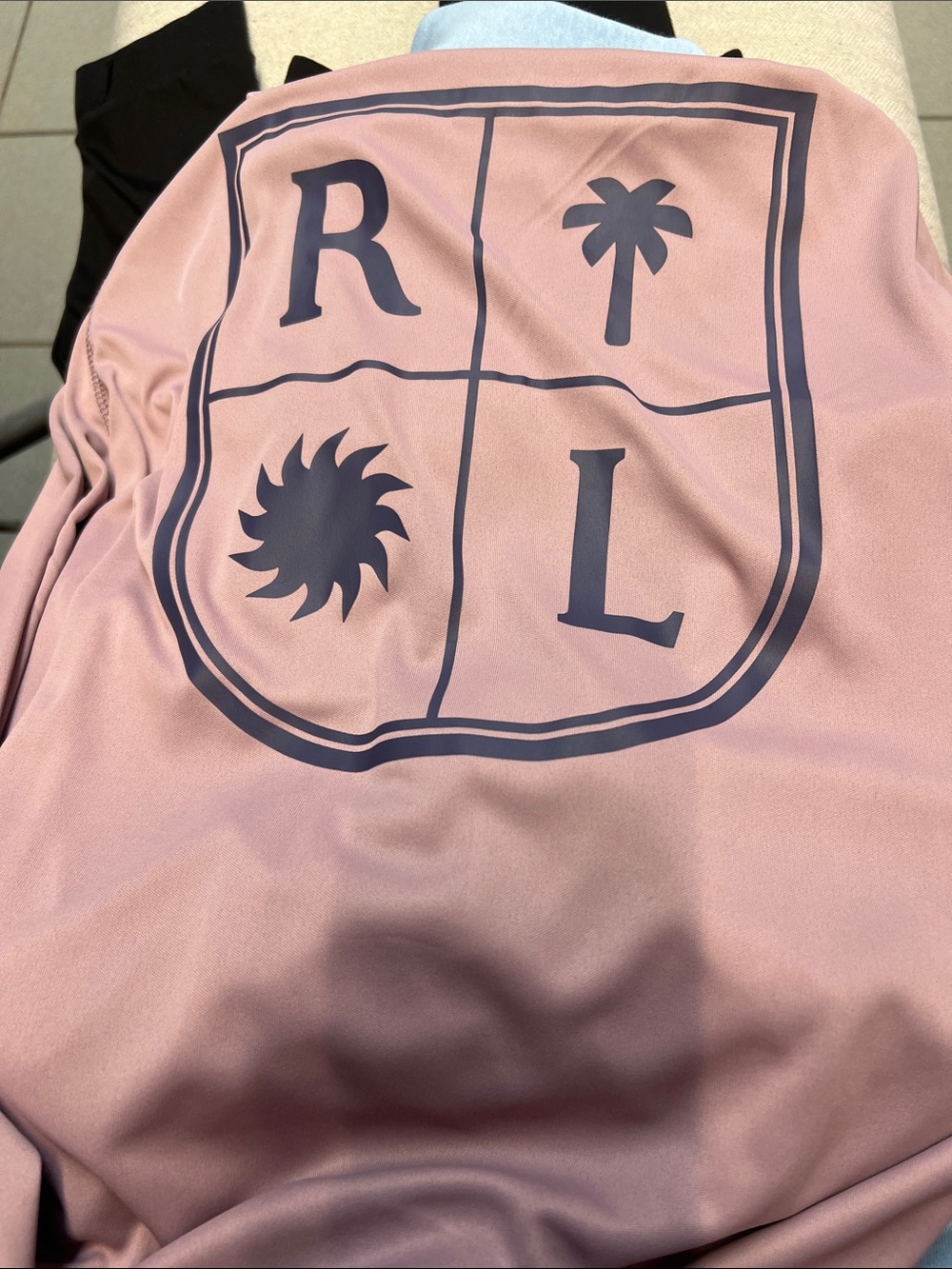 R Logo Pink Women’s Swim Bodysuit